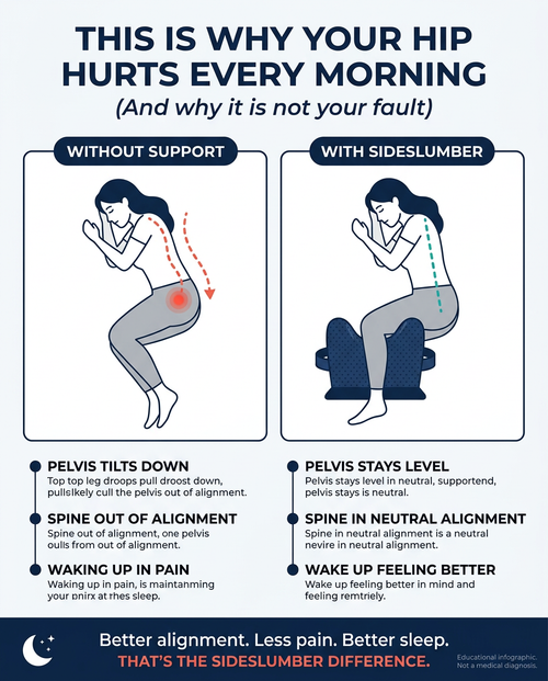 SideSlumber — Orthopedic Knee Pillow for Side Sleepers